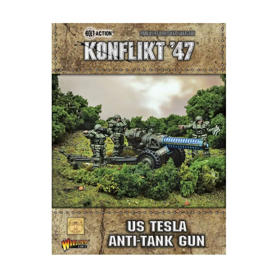 

Американская противотанковая пушка Tesla, Konflikt '47 - US Army (28mm) (Warlord Games)