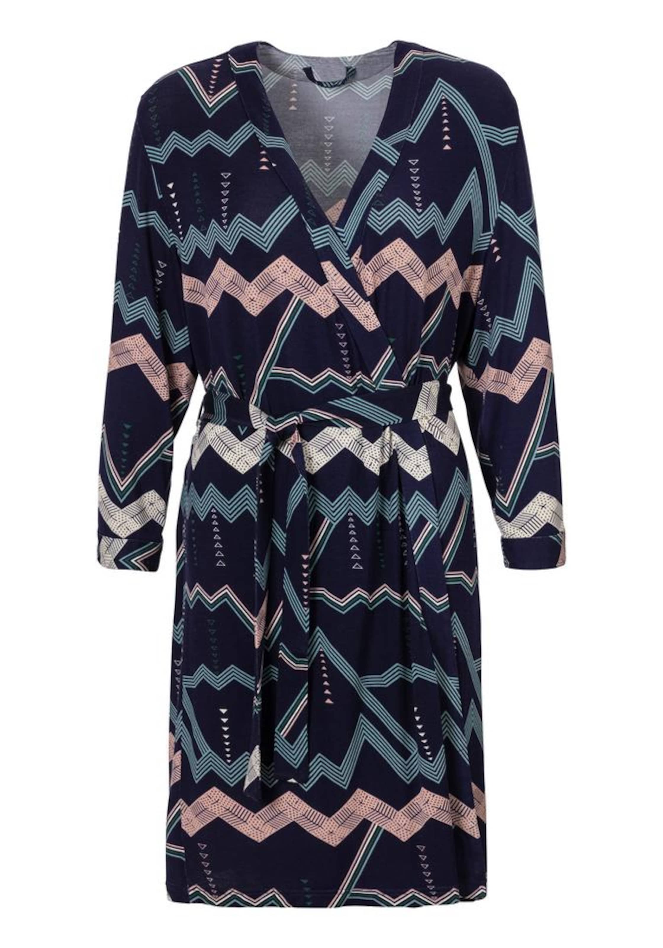 

LASCANA Халат в бирюзовом и темно-синем цвете