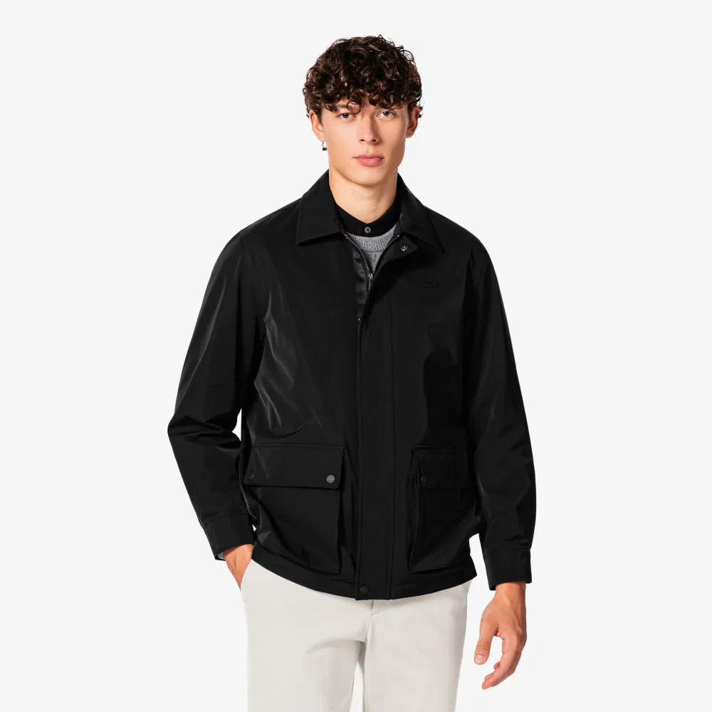 Мужская куртка-сафари чёрного цвета от Lacoste — фото 4