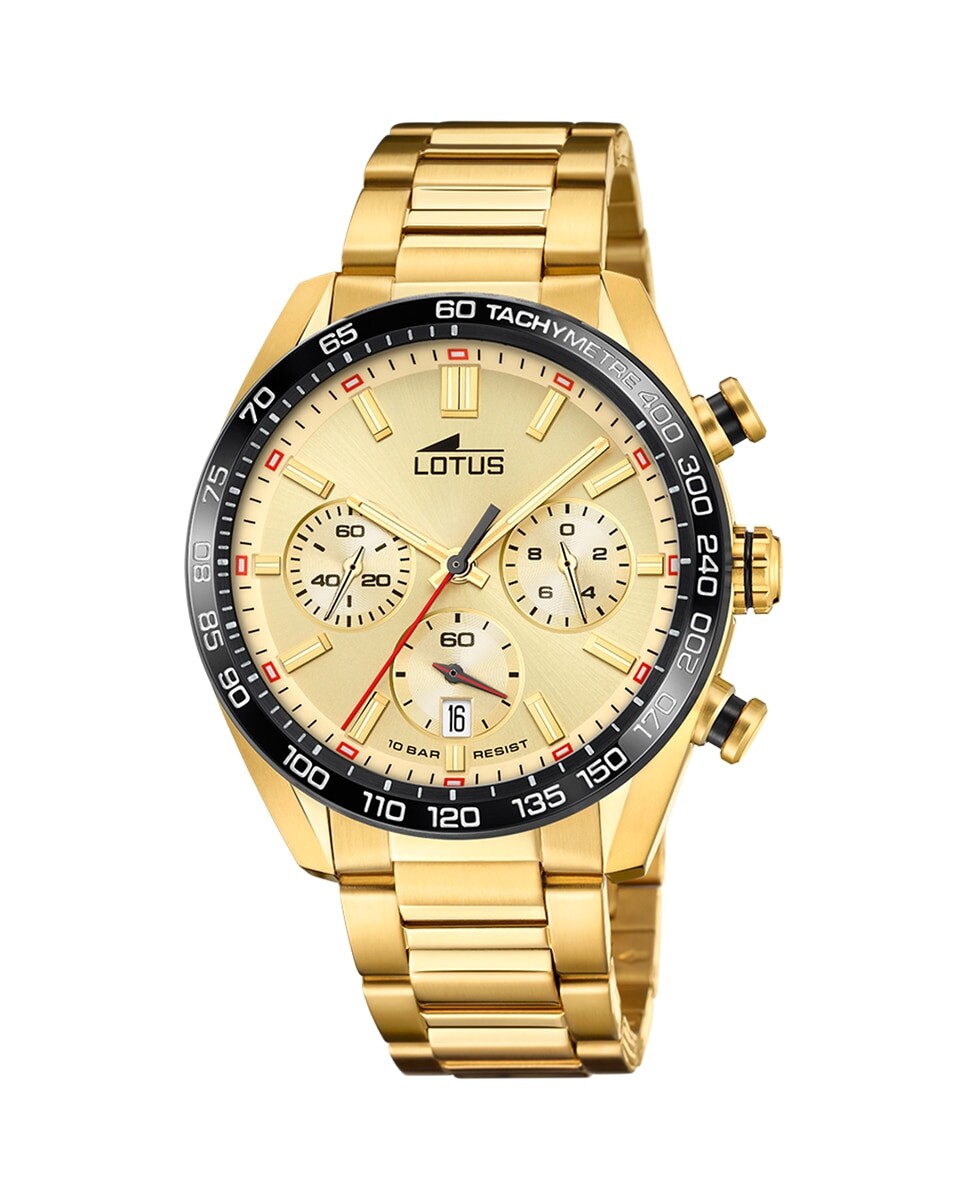

Мужские часы 18917/1 Chrono из стали золотого цвета LOTUS, золотой