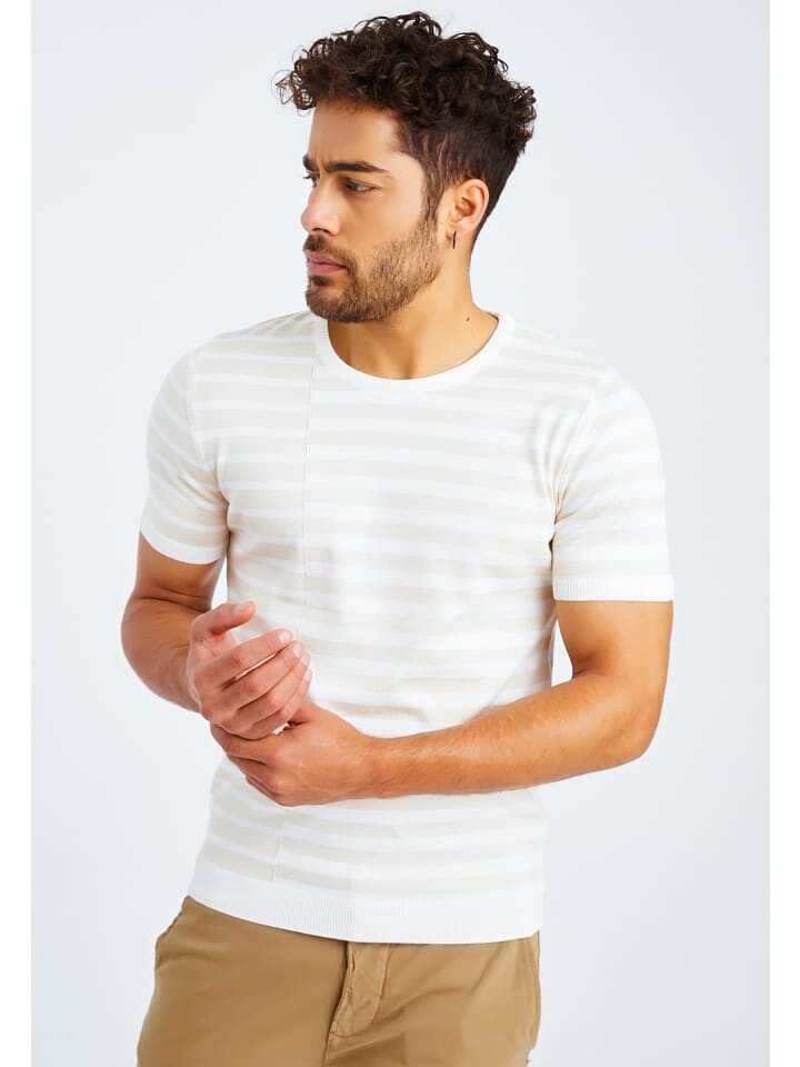

Футболка Leif Nelson Herren T-Shirt Feinstrick Rundhals LN-7660, цвет ECRU-BEIGE