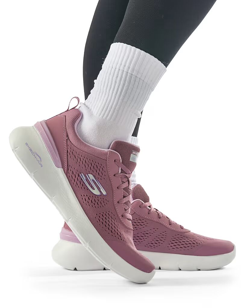 Кроссовки Skechers Skech-air dynamight 2.0 new heights в лиловом цвете — фото 3