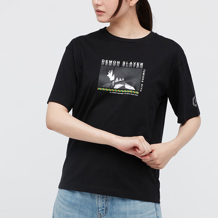 UNIQLO Женская футболка, цвет Black — фото 2