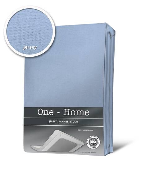 

Простыня трикотажная светло 90х200 см. One-Home, синий