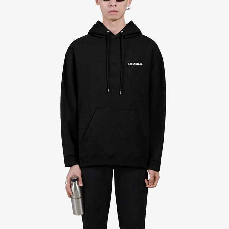 Худи Balenciaga Logo, черный — фото 3