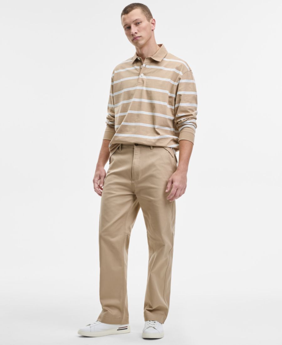 

Мужские джинсы прямого кроя Dalton253 из парусины Hugo Boss, Tan