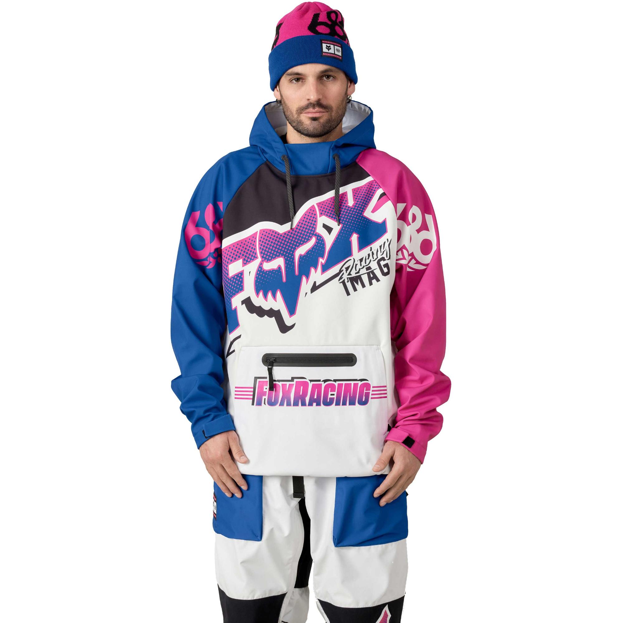 

Мужская водонепроницаемая толстовка Fox Racing 686, Fox White Colorblock