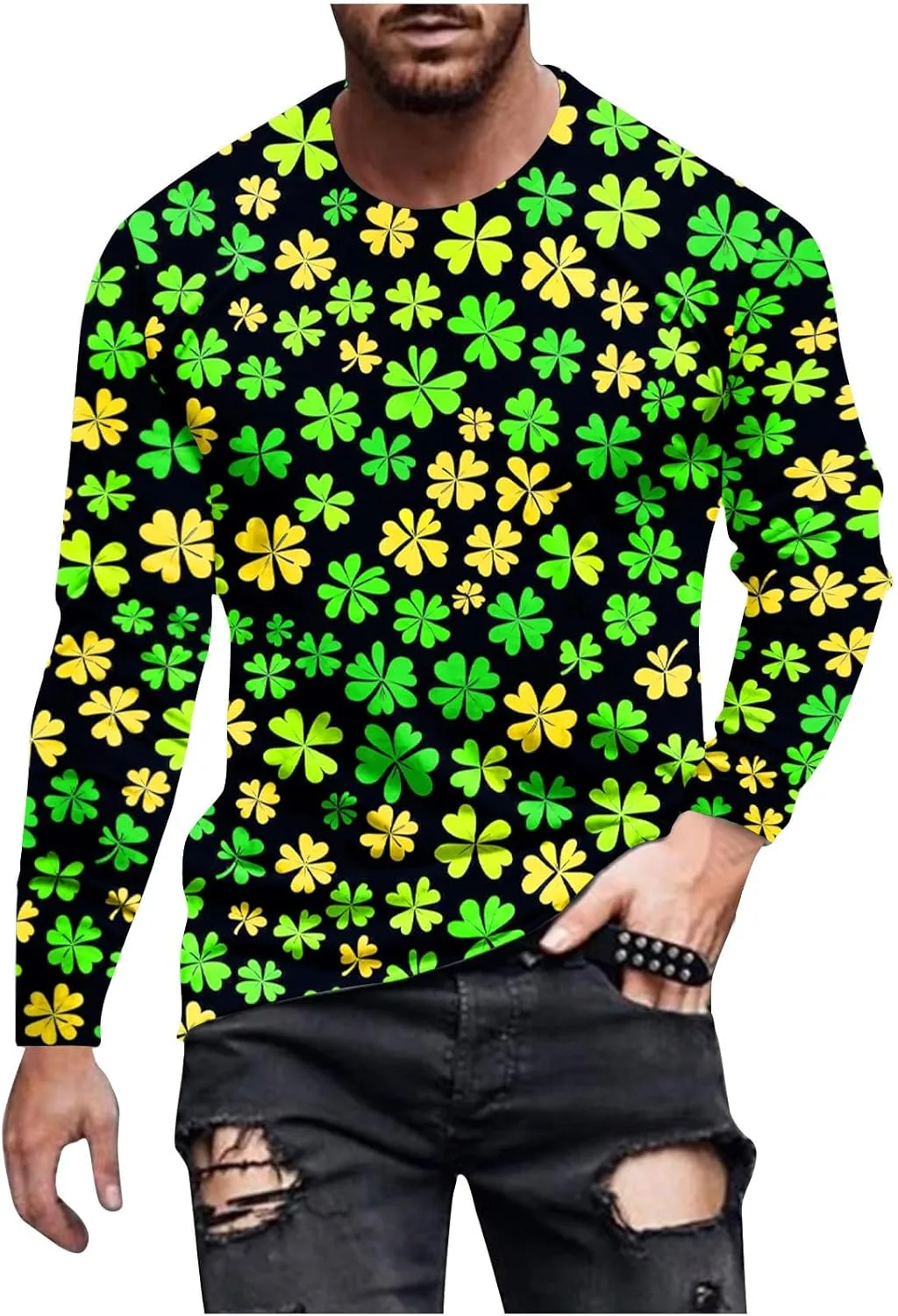 

Футболка с длинным рукавом Saint Patricks Day Zeiyignr