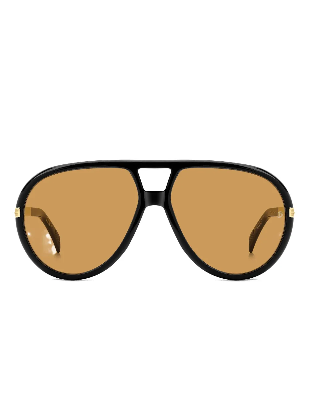 

Очки в стиле "Вояжер" с эффектом черепахового панциря Eyewear by David Beckham, коричневый