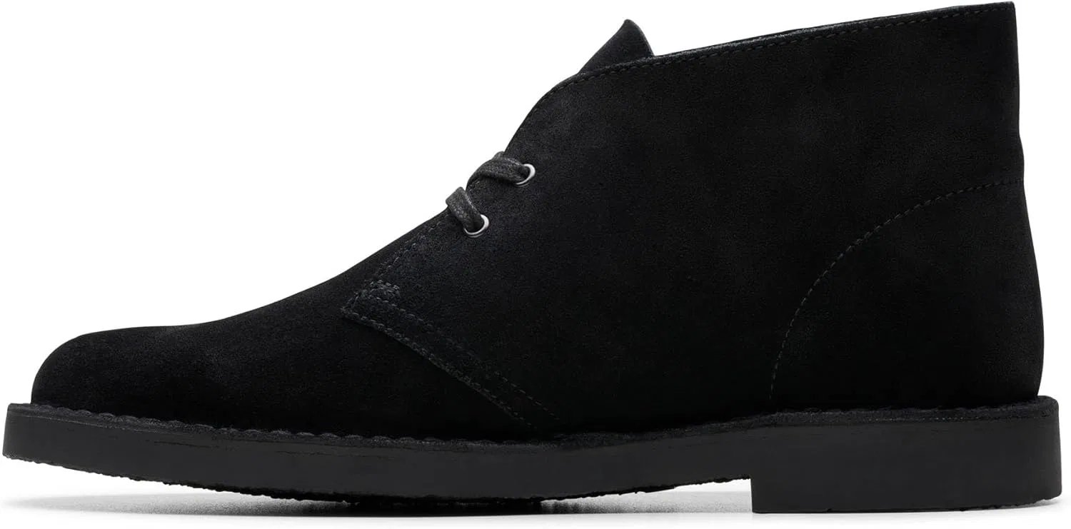 Ботинки Chukka Clarks Shepton, Black Suede — фото 4