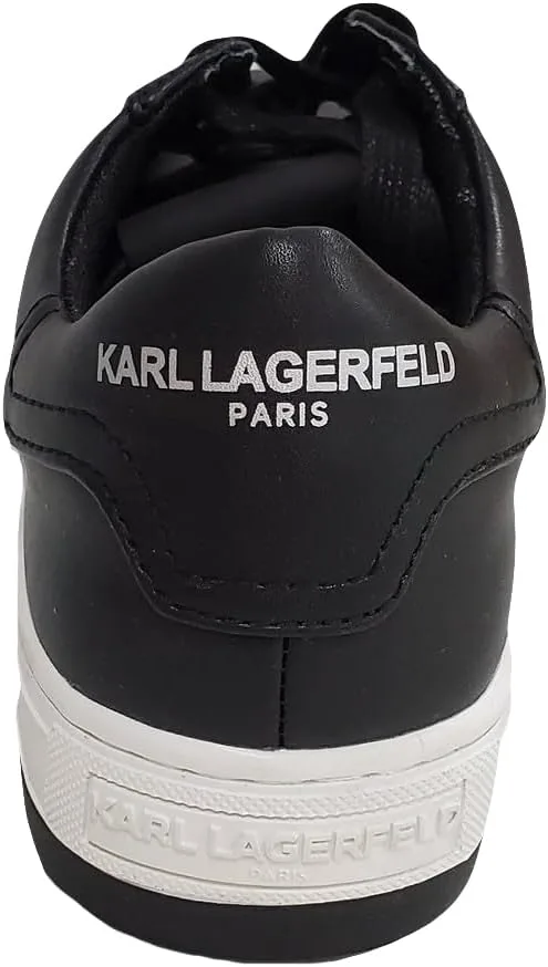 Мужские кожаные кроссовки Karl Lagerfeld с двухтоновой подошвой, черный — фото 2