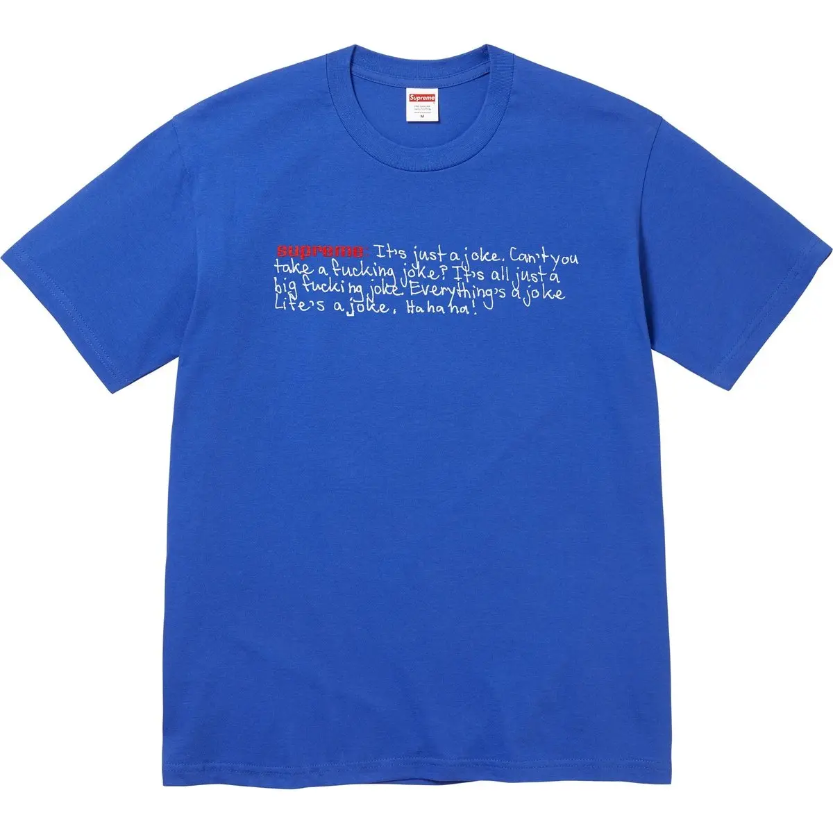Футболка FW25 Fall T Shirt Collection WEEK7 Joke Tee Unisex Supreme, черный — фото 3