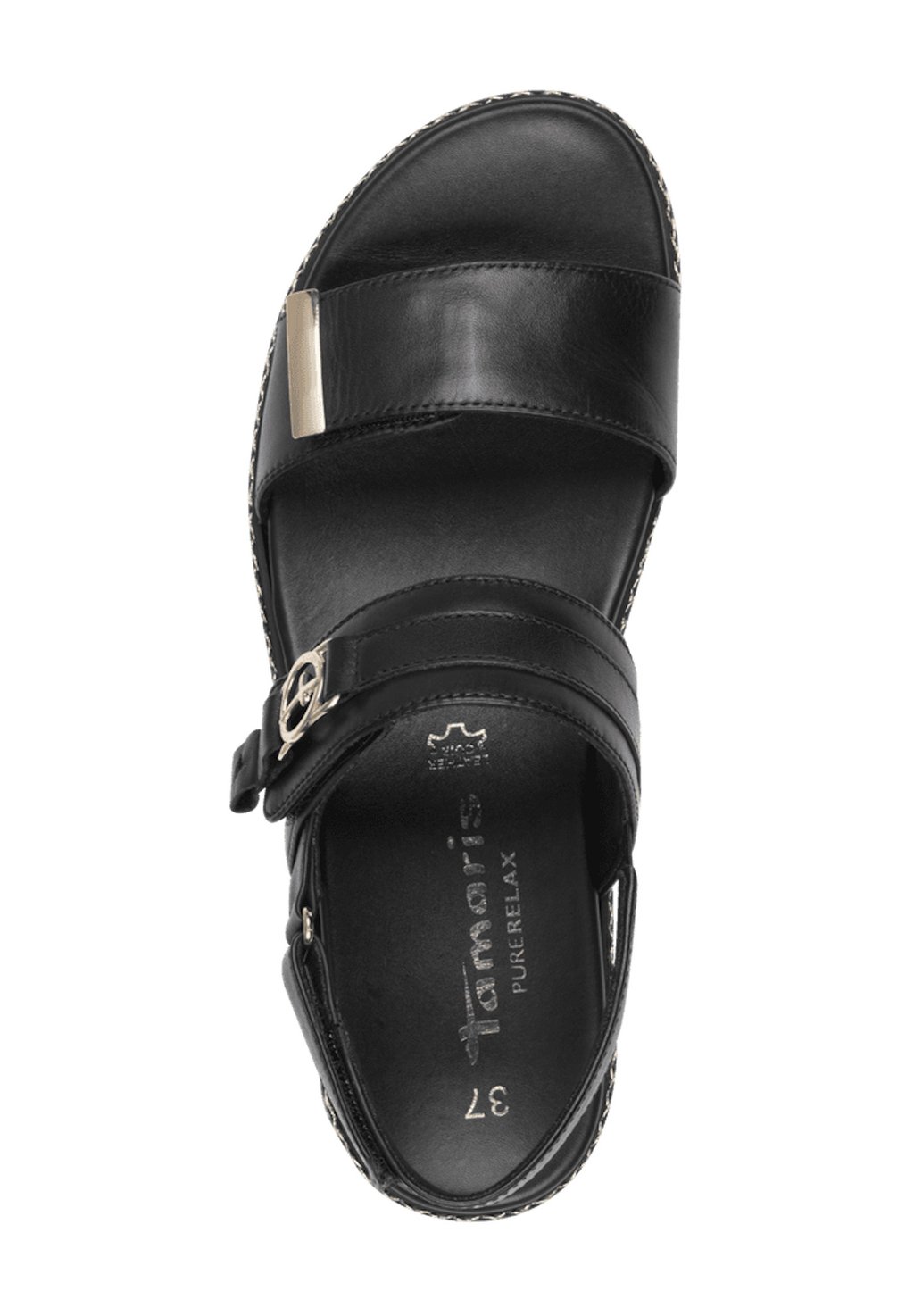 Босоножки на танкетке Platform sandals Tamaris, черный — фото 3