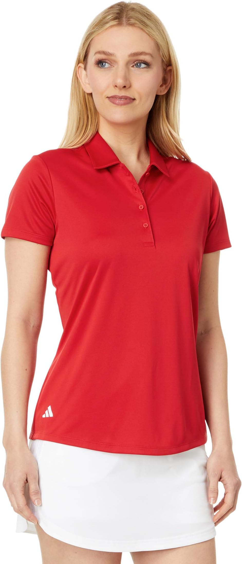 

Поло adidas Golf Performance Solid Short Sleeve Golf Polo Shirt, цвет Collegiate Red