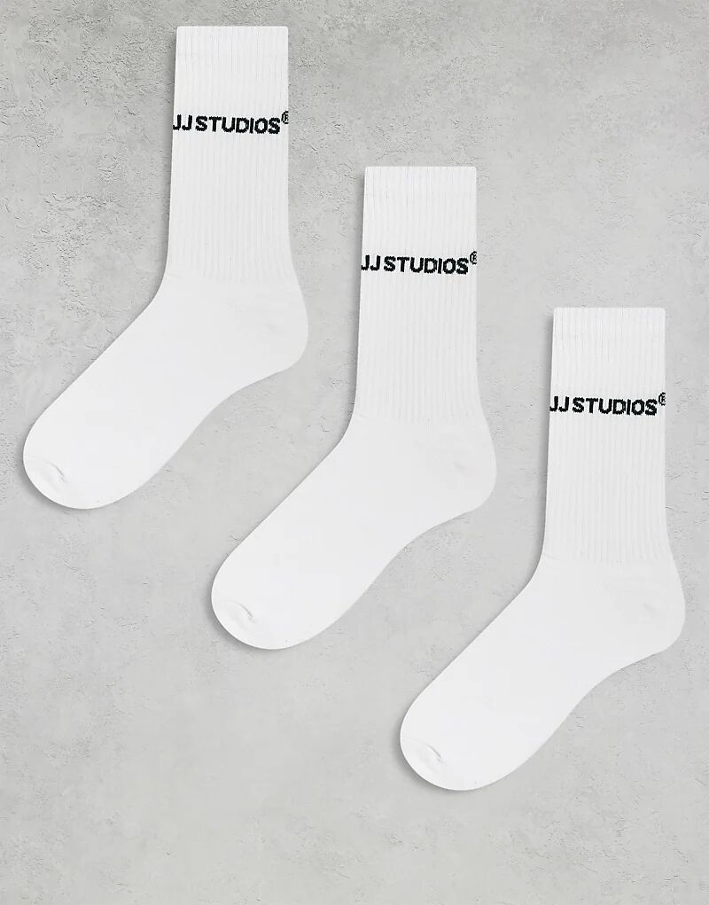 

Спортивные носки Jack & Jones, 3 Пары, белые