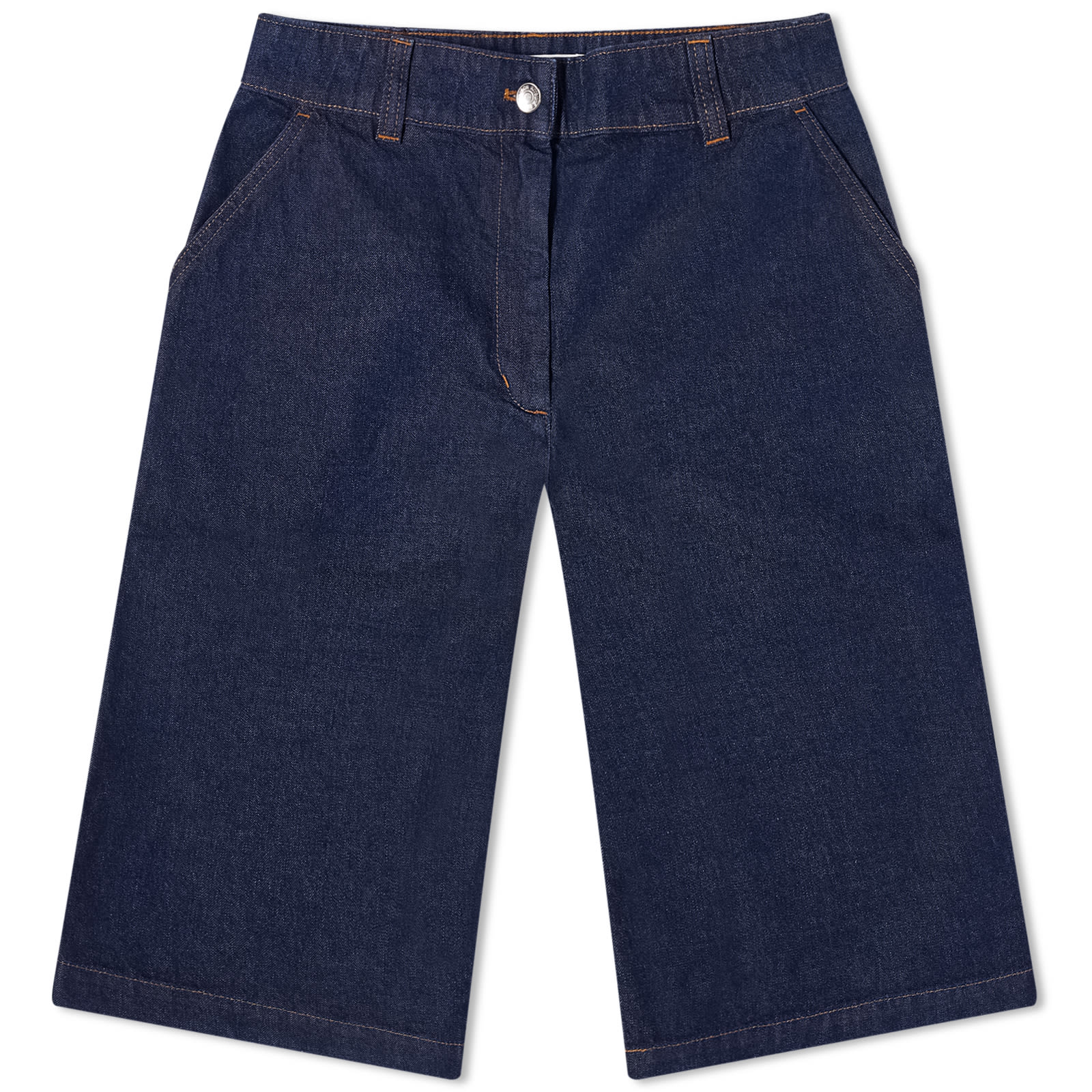 

Джинсовые шорты Maison Kitsune Workwear Denim Bermuda Shorts, цвет Indigo