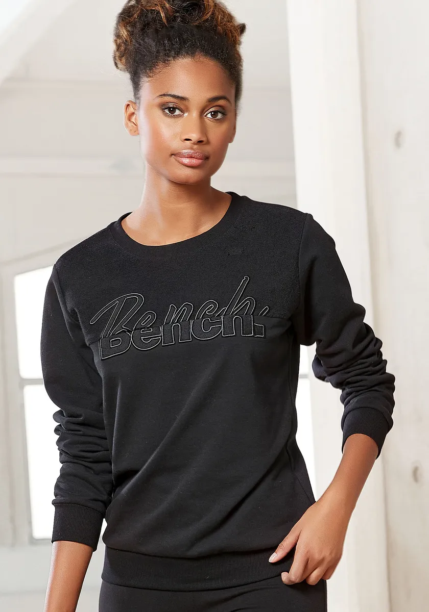 

Bench Толстовка с вышивкой логотипа, костюм для отдыха, черный
