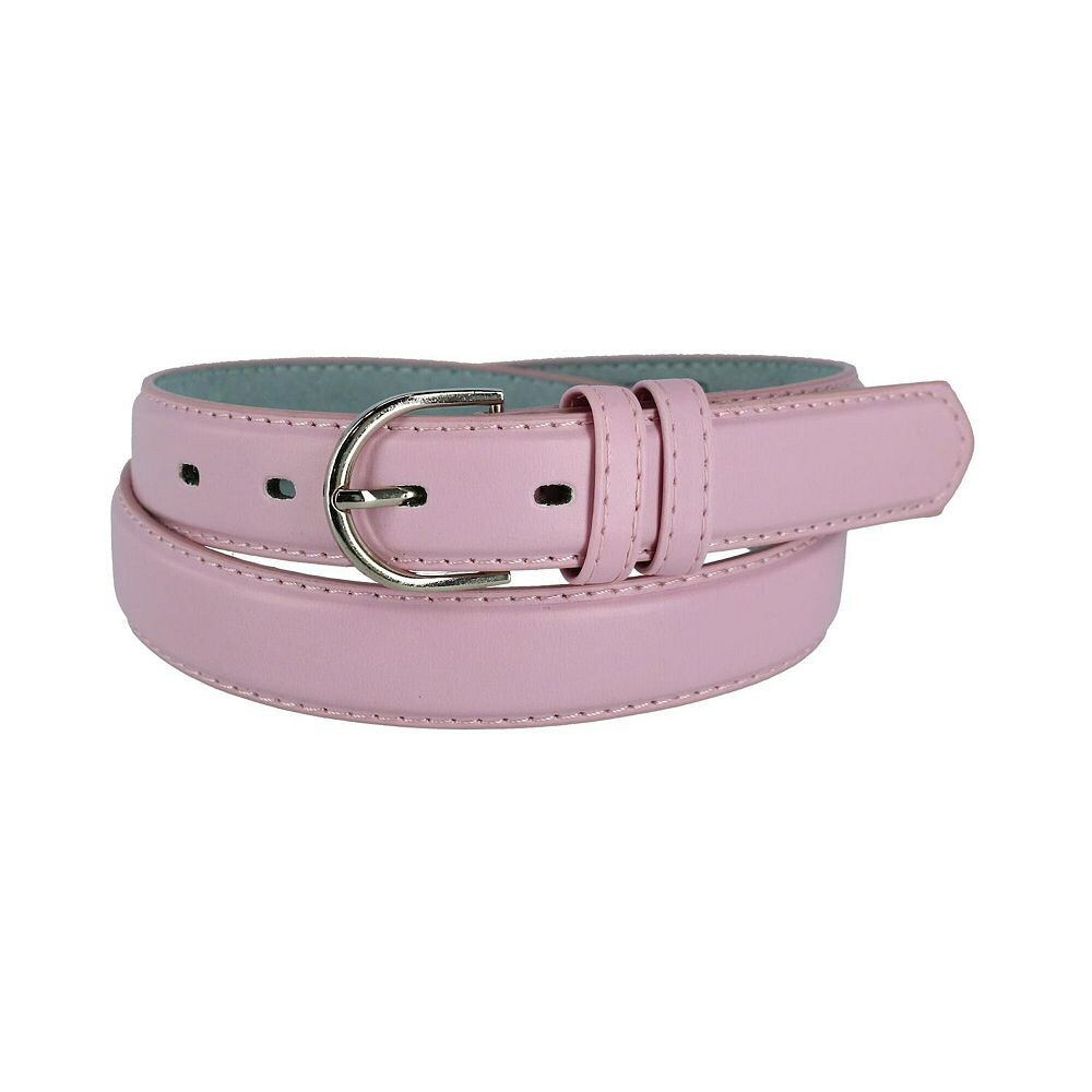 

Женский кожаный ремень Ctm длиной 1 1/8 дюйма CTM, цвет Light Pink