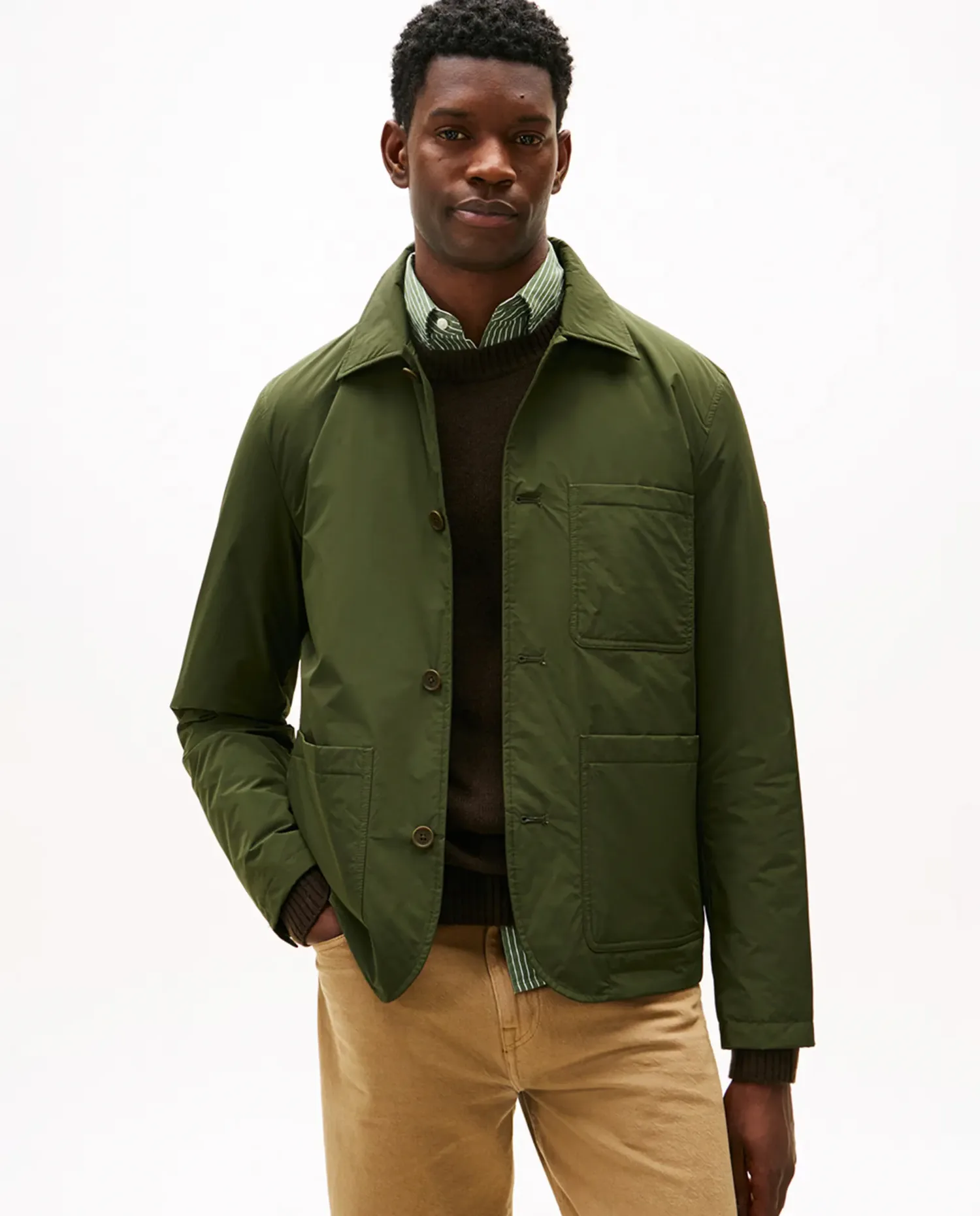 Стеганая и водонепроницаемая куртка для верховой езды Tommy Hilfiger, Verde Militar