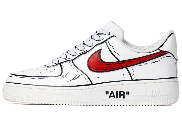 

Женские кроссовки для скейтбординга Nike Air Force 1, Red and White