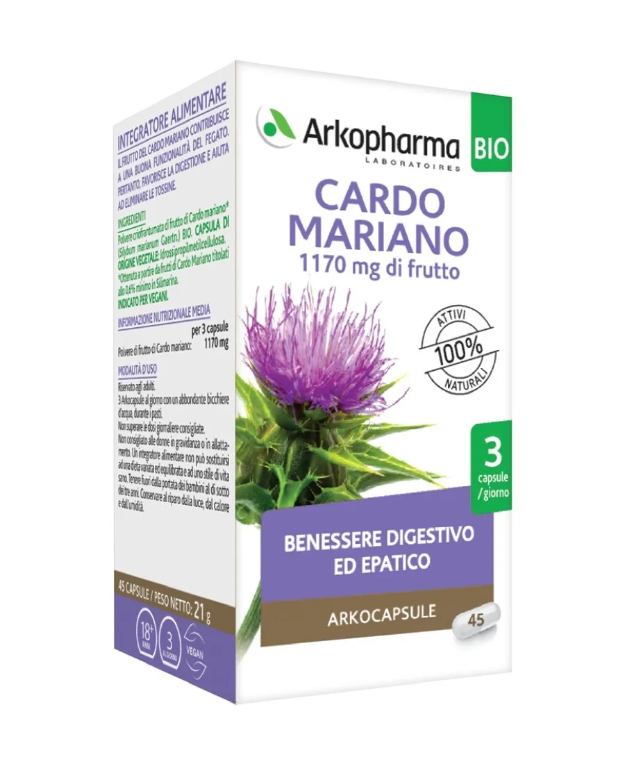 

Arkopharma Akocapsule Органический расторопша, 45 капсул, добавка для печени