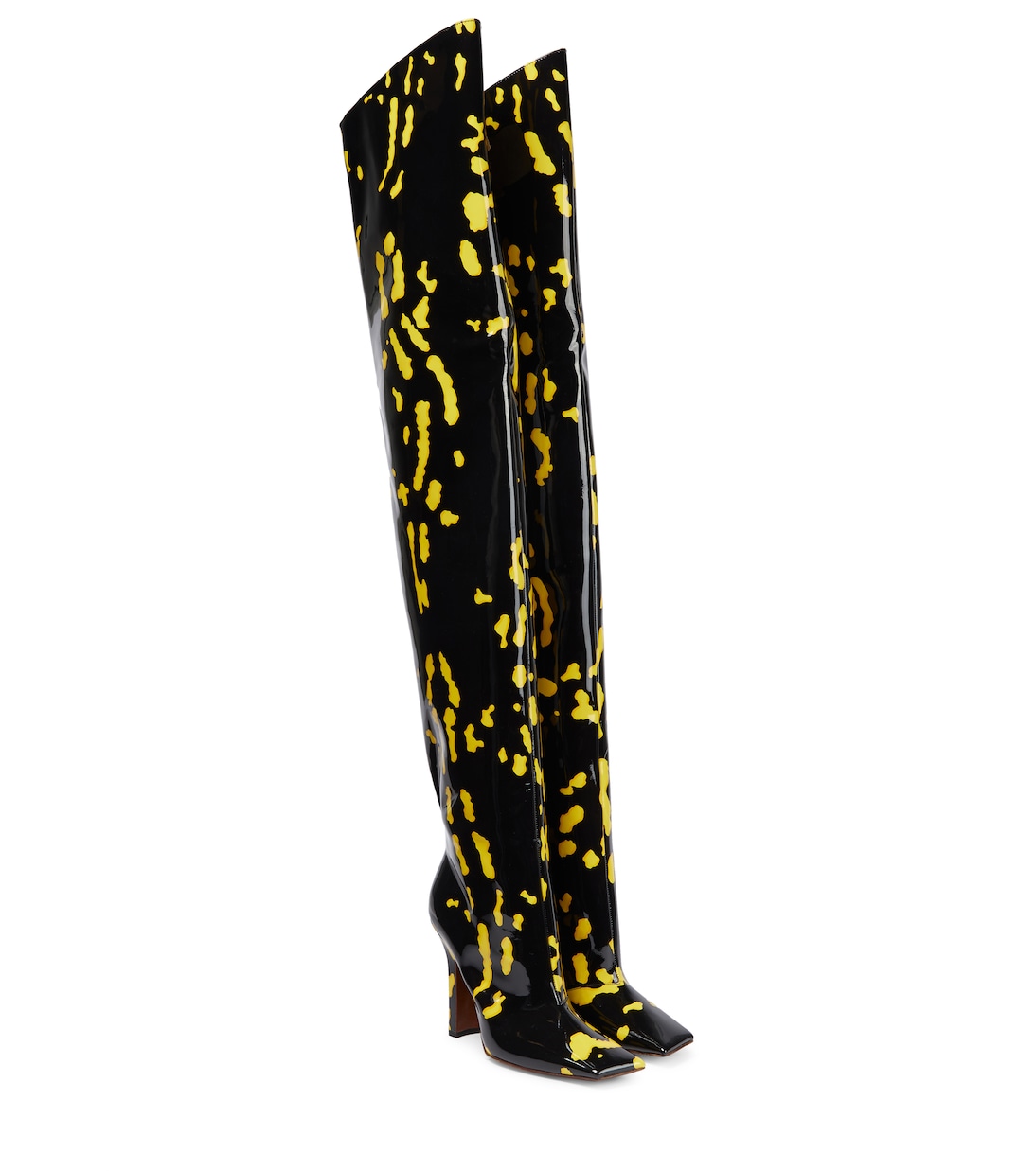 Лакированные сапоги выше колена Vetements, Salamander