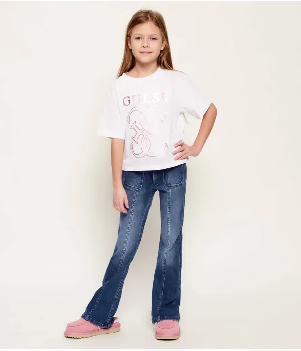 Футболка relaxed fit Guess, белый — фото 2
