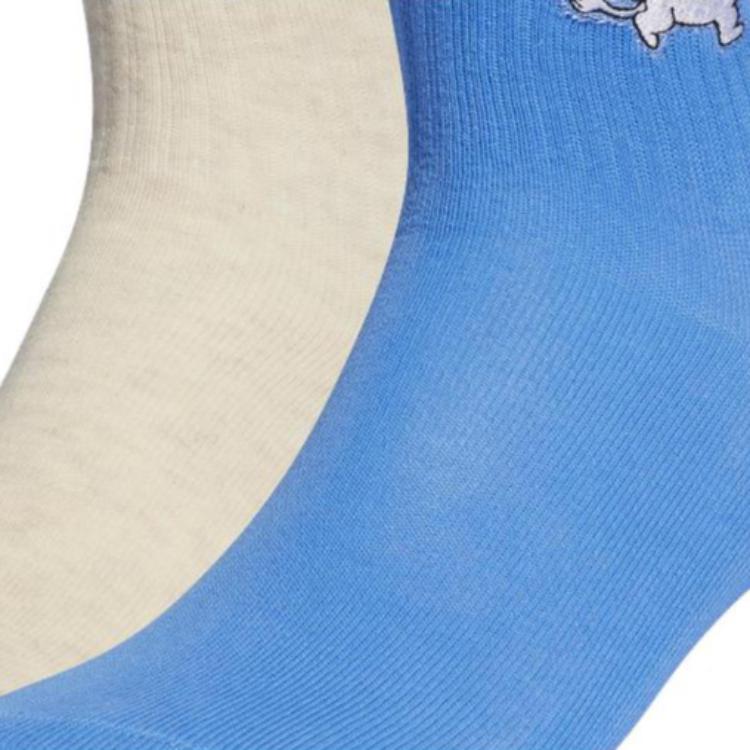Носки MOOMIN CREW 2 пары Средние носки Женские 2 упаковки Adidas, 2 упаковки (Синий Fusion+Белый Wonder) — фото 2