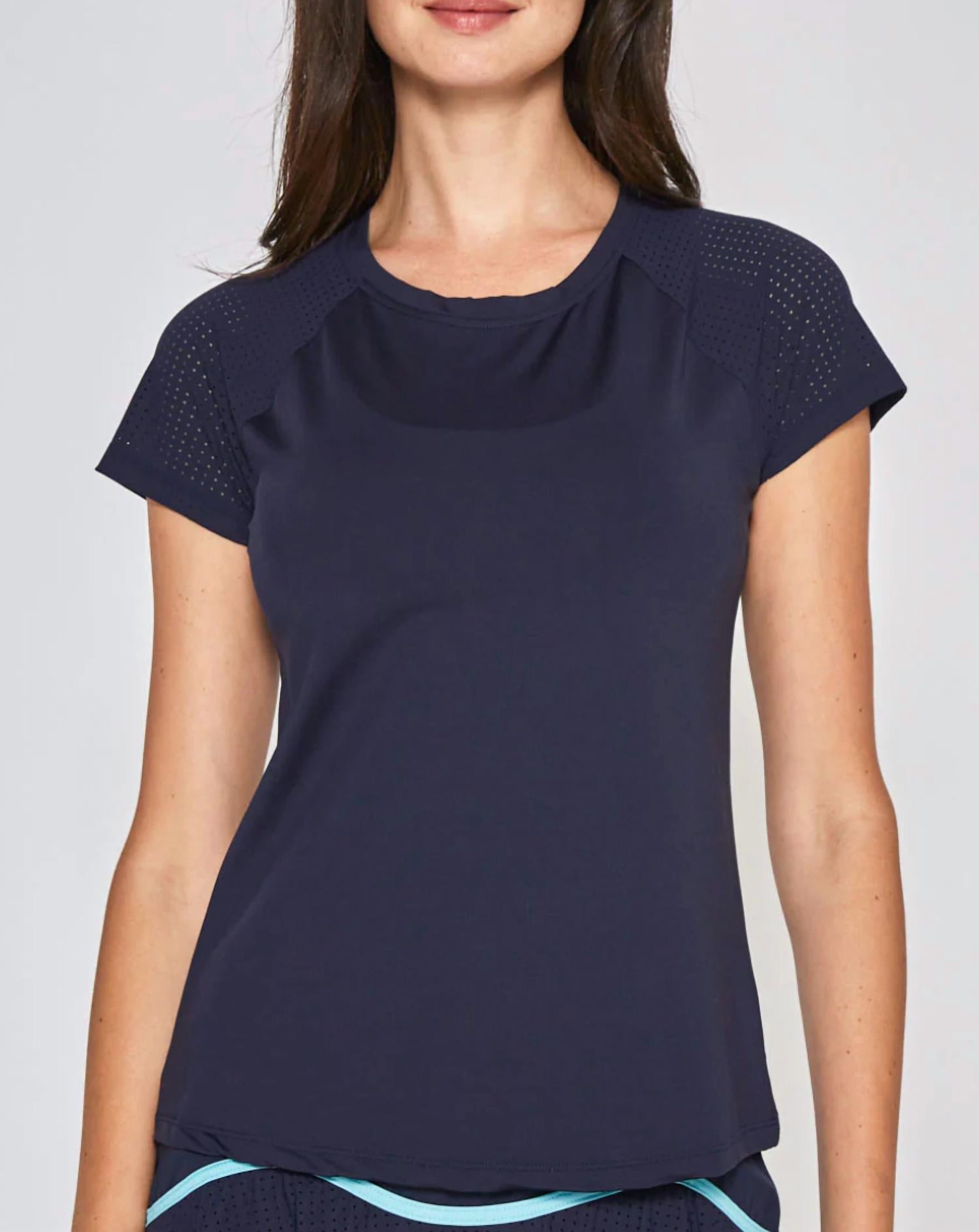 

Футболка с коротким рукавом Performance в темно-синем цвете L’Etoile Sport