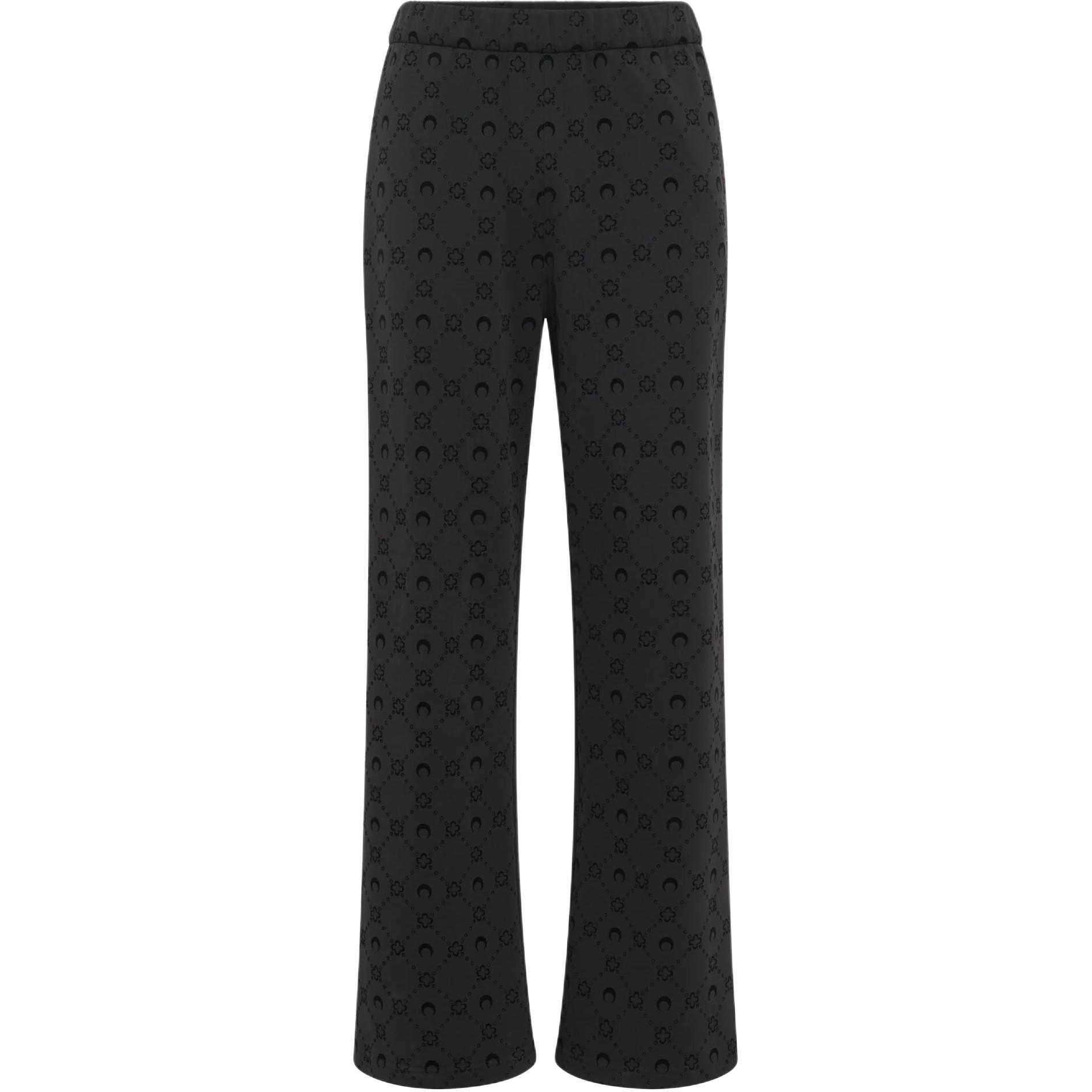 

Флисовые спортивные штаны с логотипом луны Marine Serre, черный