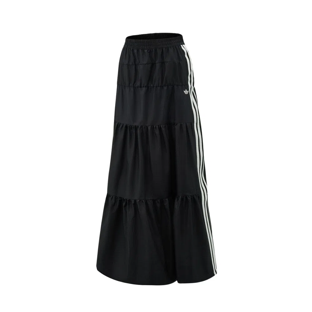 Женская повседневная длинная юбка Adidas Originals, Black/White