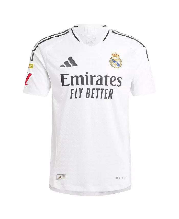 Мужская футболка Kylian Mbappé White Real Madrid 2024/25 Home Authentic Player Jersey adidas — фото 3