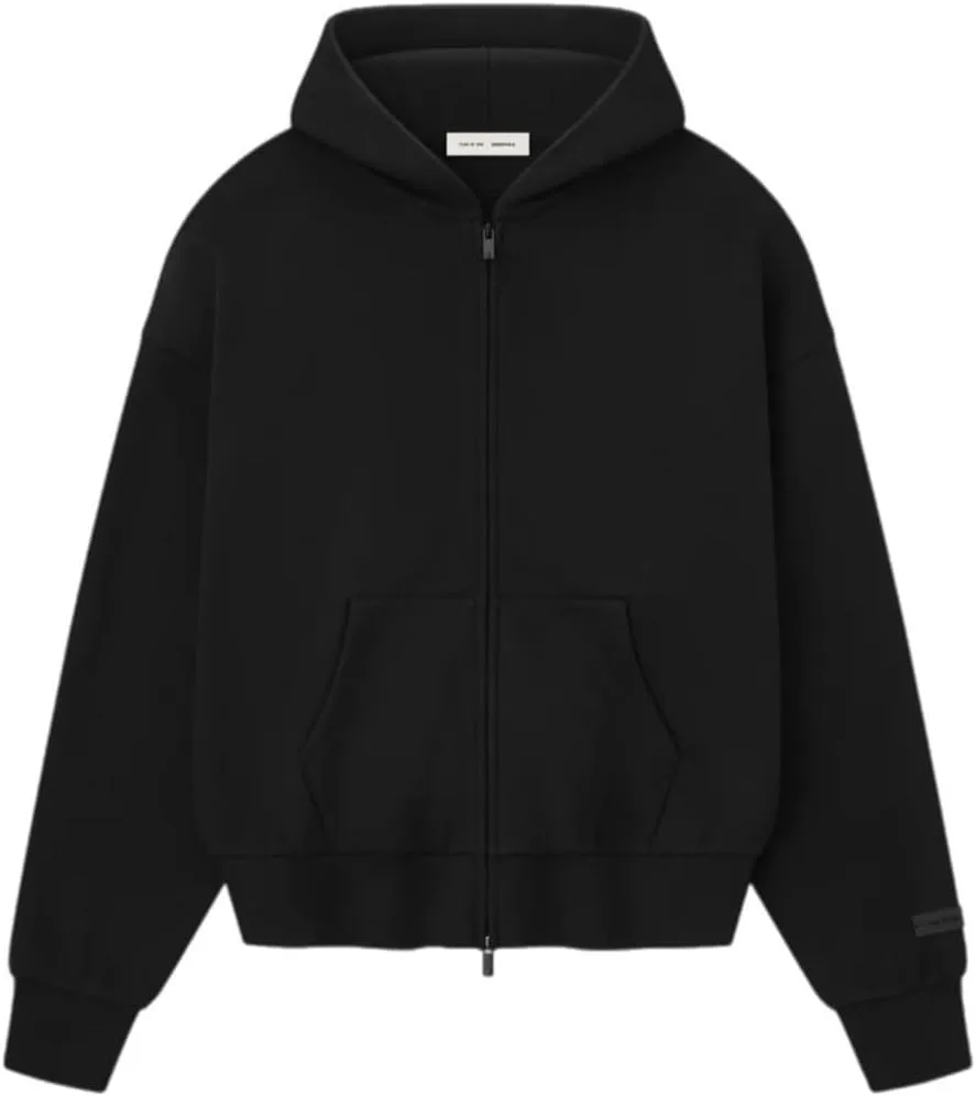 

Fleece Full Zip Hoodie Alpha XS Jet Black Villeion Styles