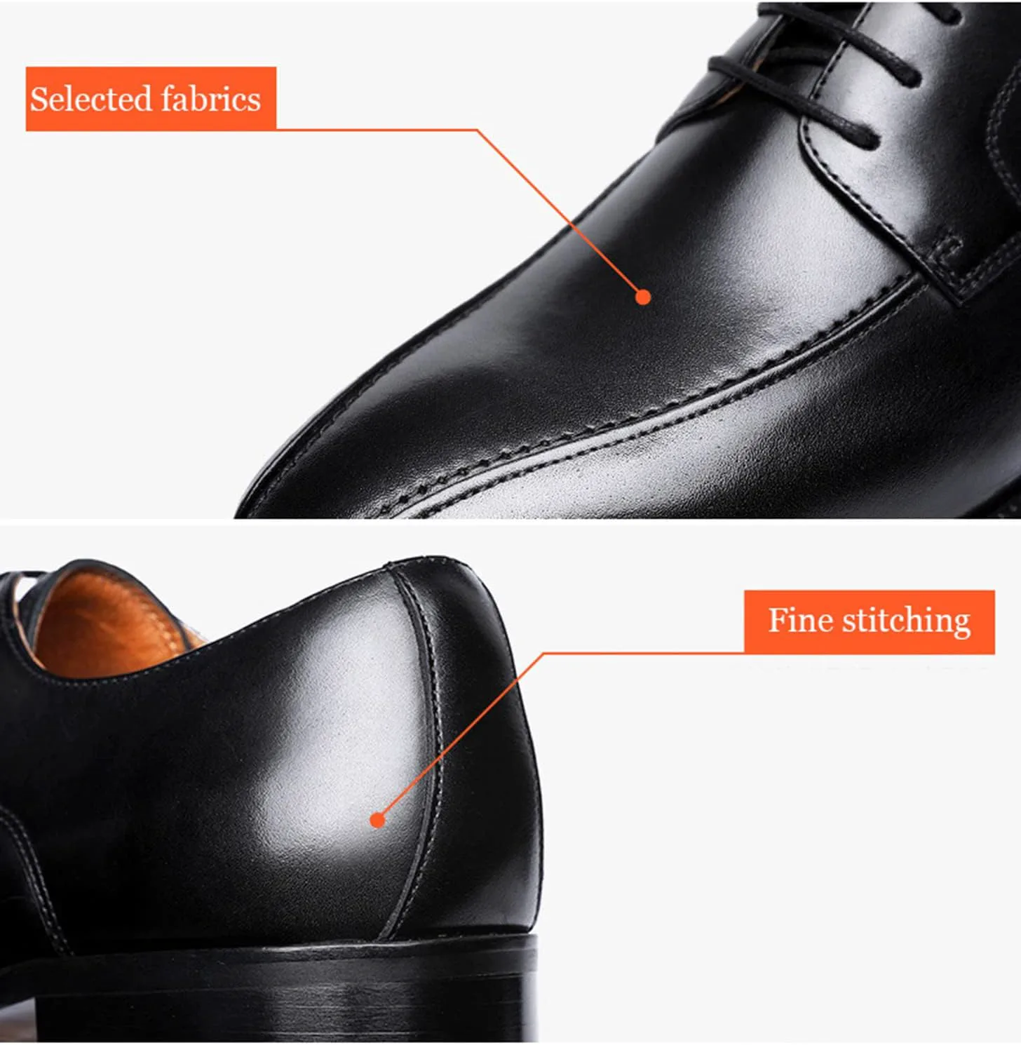 

Мужские классические оксфорды с шнуровкой, комфортные деловые туфли для свадьбы и бизнеса KYOESCAI, коричневый