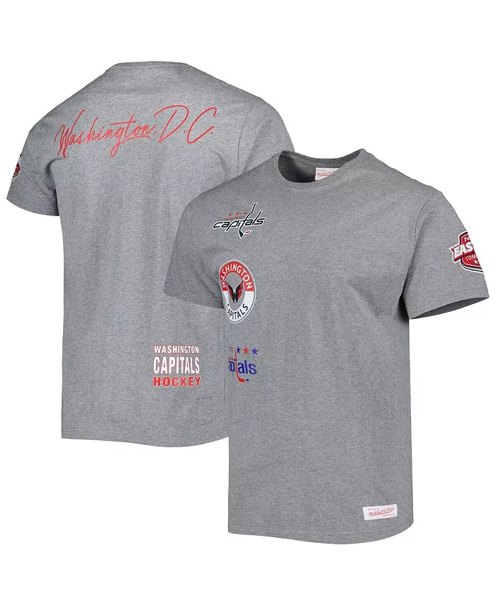 

Мужская футболка Heather Gray из коллекции Washington Capitals City Collection Mitchell & Ness