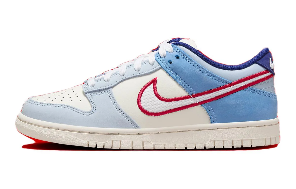 Кроссовки Nike Dunk Low Armory Blue Red Mesh GS