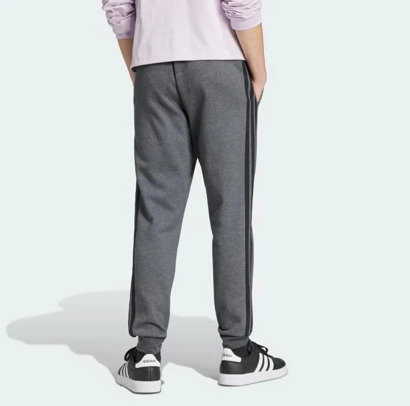 Брюки Adidas Men's Essentials 3-Stripes Fleece, темно-серый/черный — фото 2