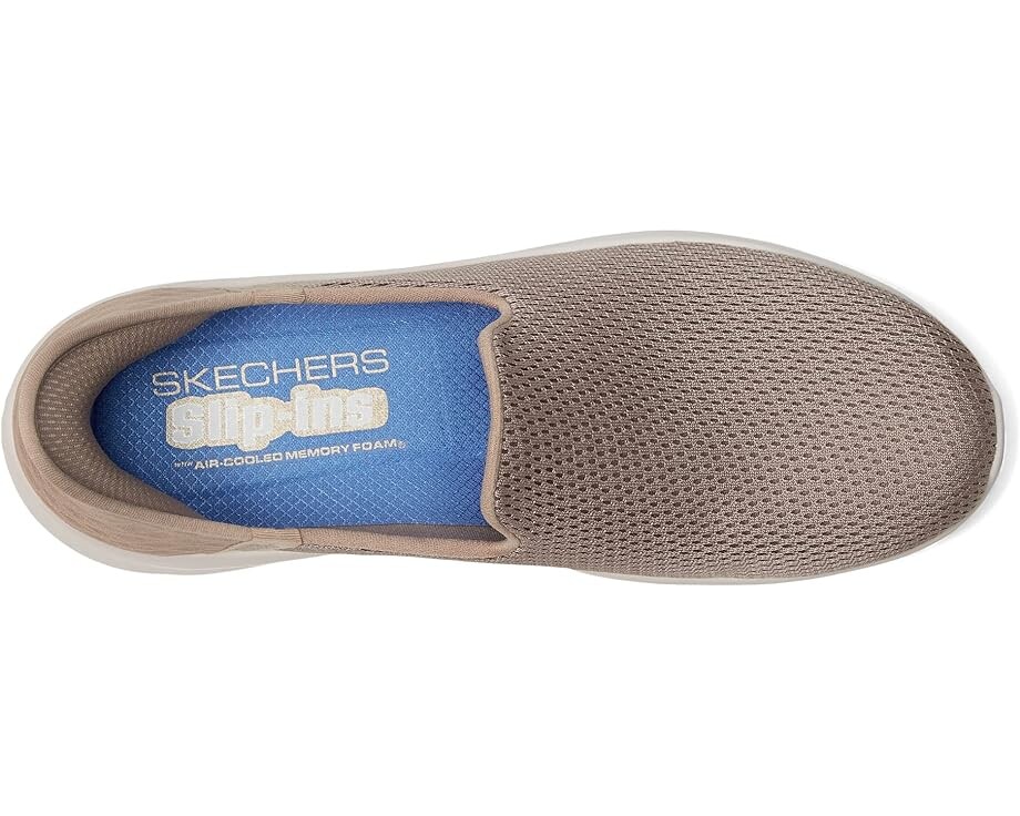 Кроссовки SKECHERS Performance Go Walk Flex Relish Hands Free Slip-Ins, цвет Taupe/Blue — фото 2