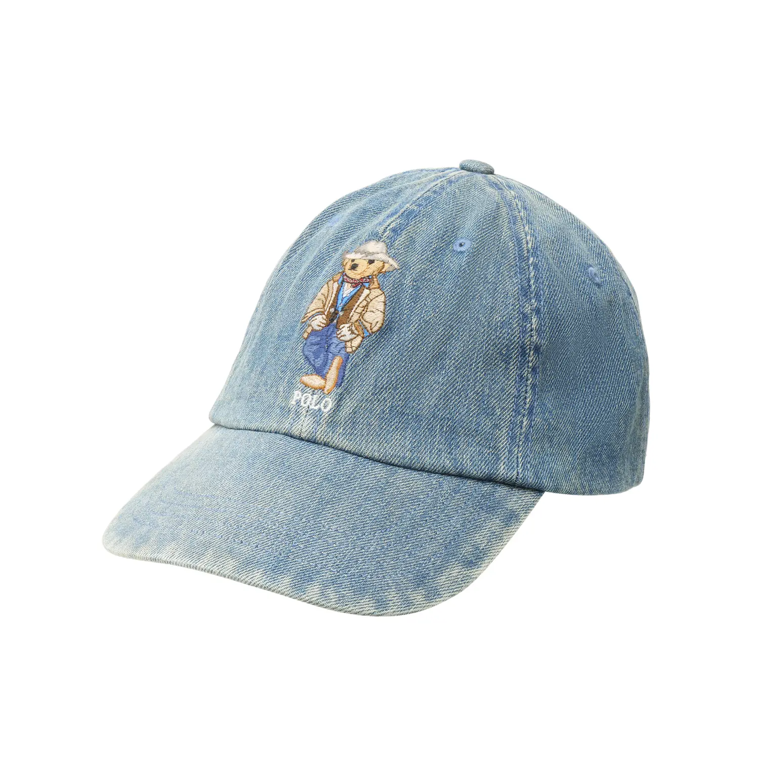 

Хлопковая бейсболка унисекс синяя Polo Ralph Lauren