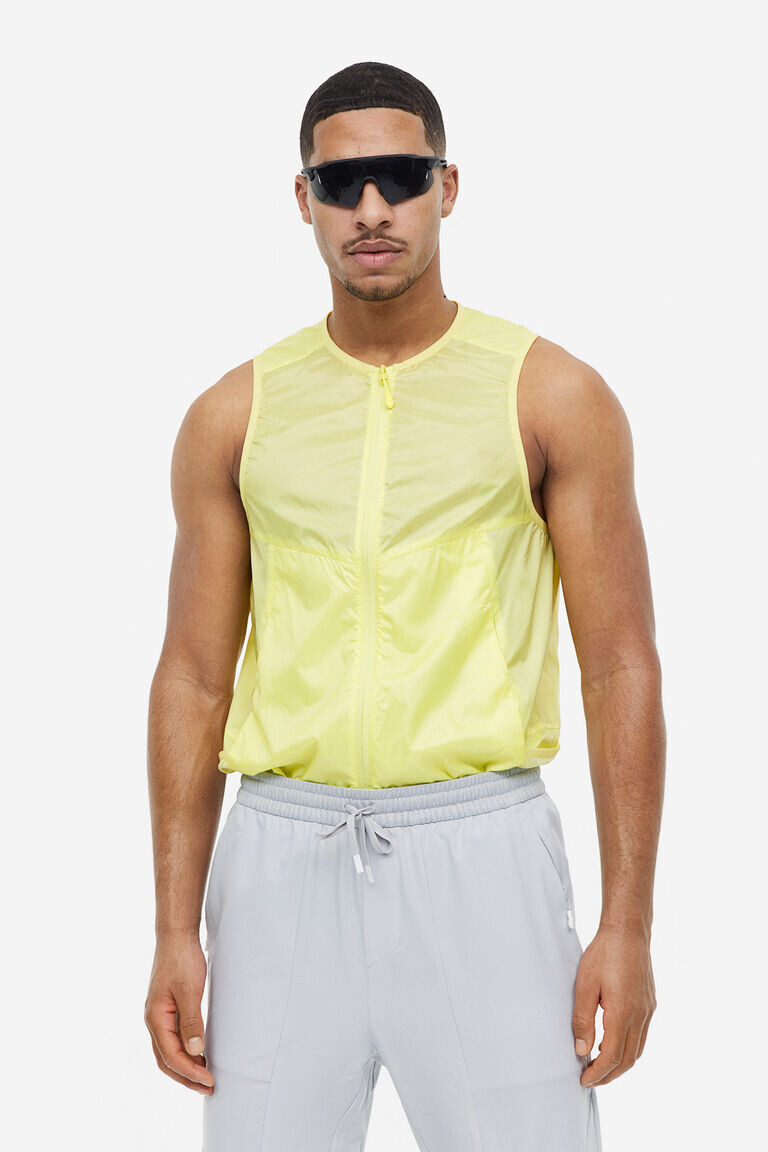 

Легкий жилет для бега H&M, желтый