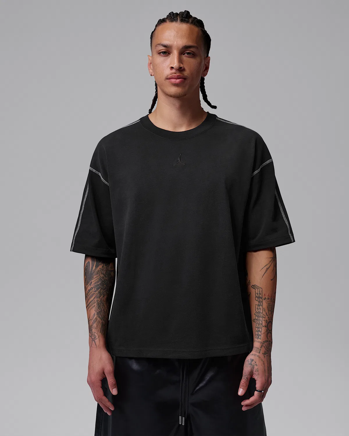Мужская футболка с коротким рукавом Jordan Flight, Black/Sail/Black