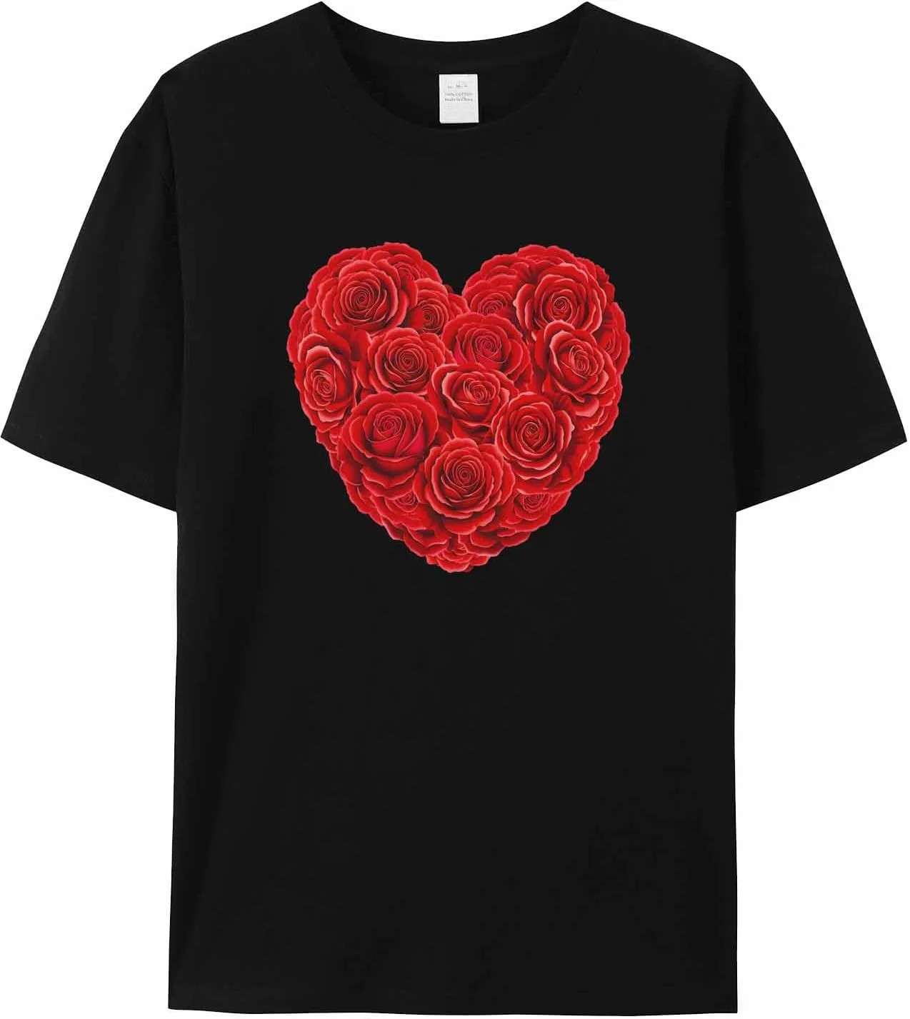 

Мужская футболка Valentine's Day Red Rose с коротким рукавом jdudh