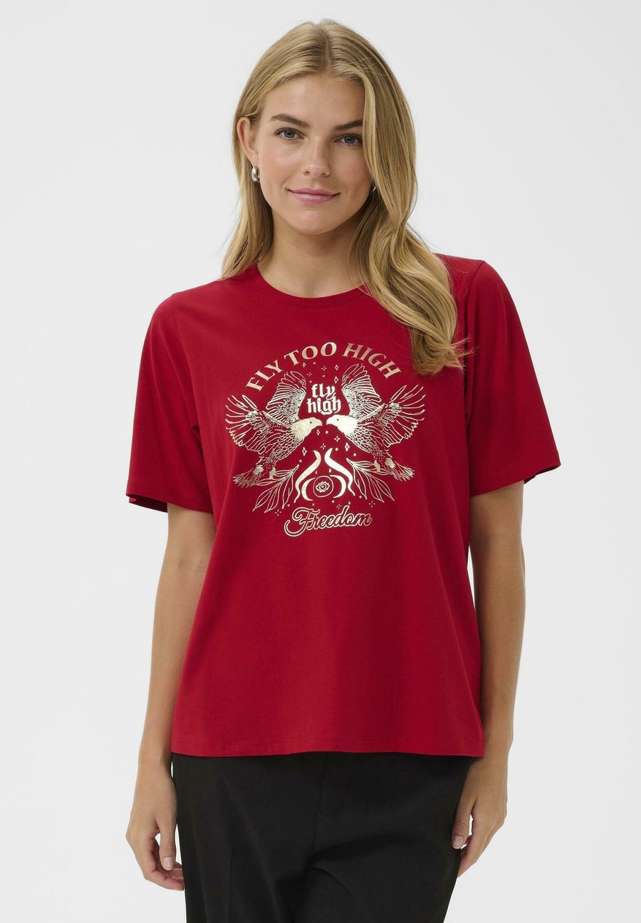 

Футболка Culture TAYA GITH, Chili/Dark Red, Красный, Футболка Culture TAYA GITH, Chili/Dark Red