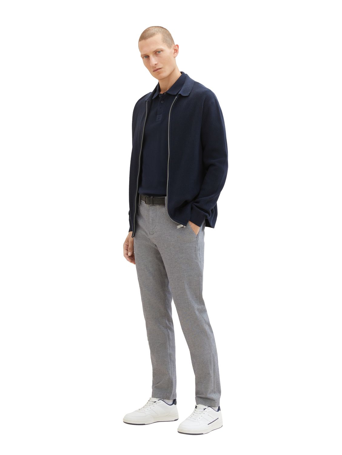 

Тканевые брюки Tom Tailor Stoff/Chino TRAVELER slim, синий