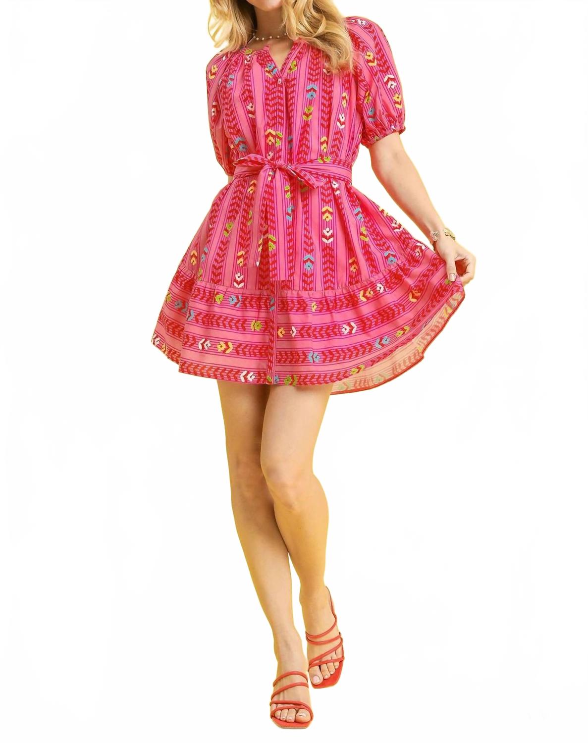 

Платье Tilly в розовом цвете Umgee