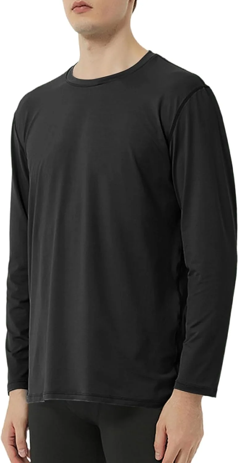Мужская футболка с длинным рукавом Casual Fashion Crewneck Pullover, влагоотводящая, быстросохнущая, для хайкинга и рыбалки