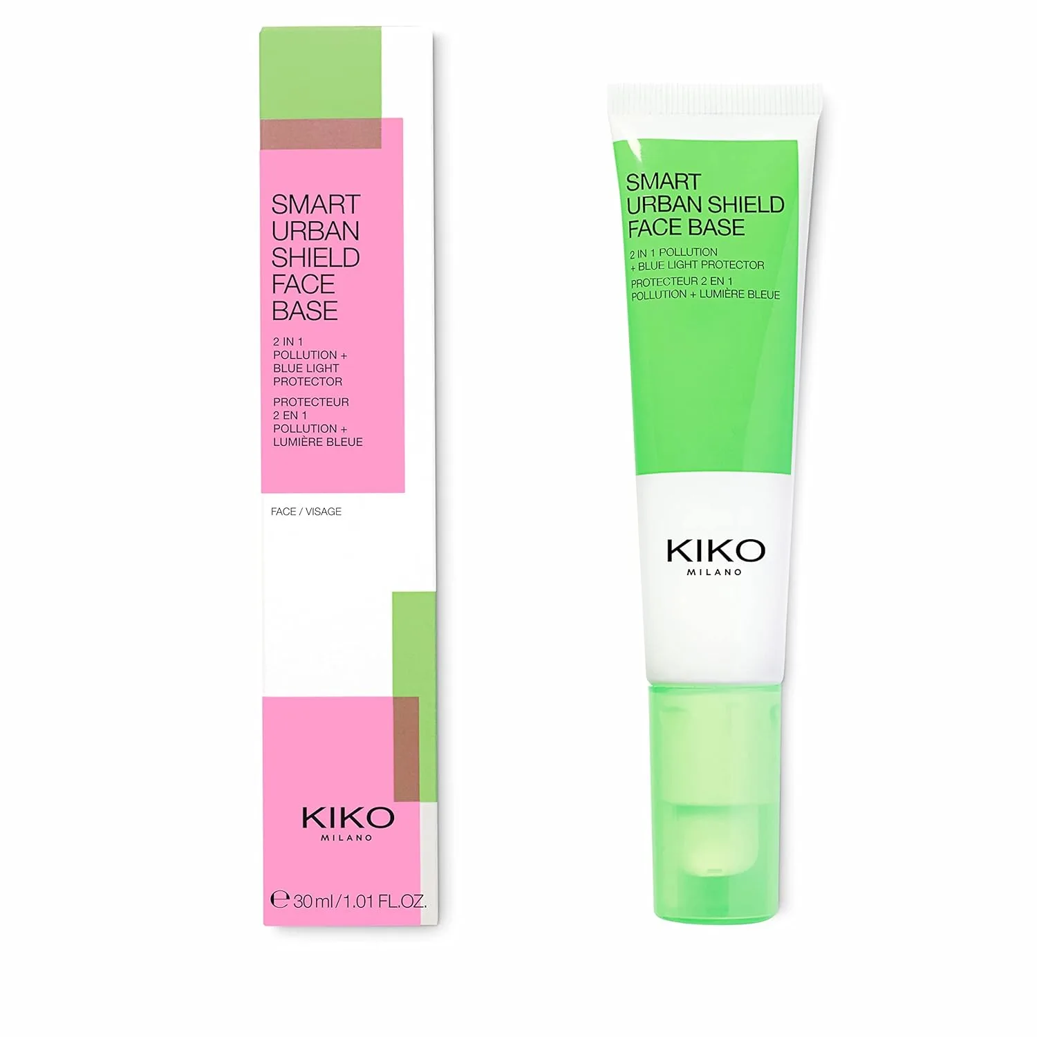 Крем для лица Kiko Milano — Smart Urban Shield Face Base | Защитная база под макияж от загрязнения и синего света — фото 3