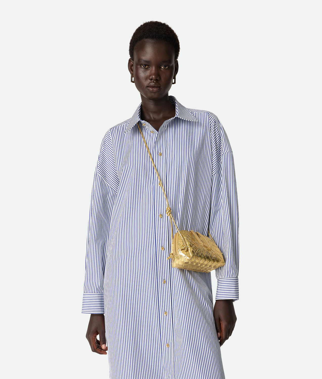 Концертная сумка BOTTEGA VENETA, золото — фото 2