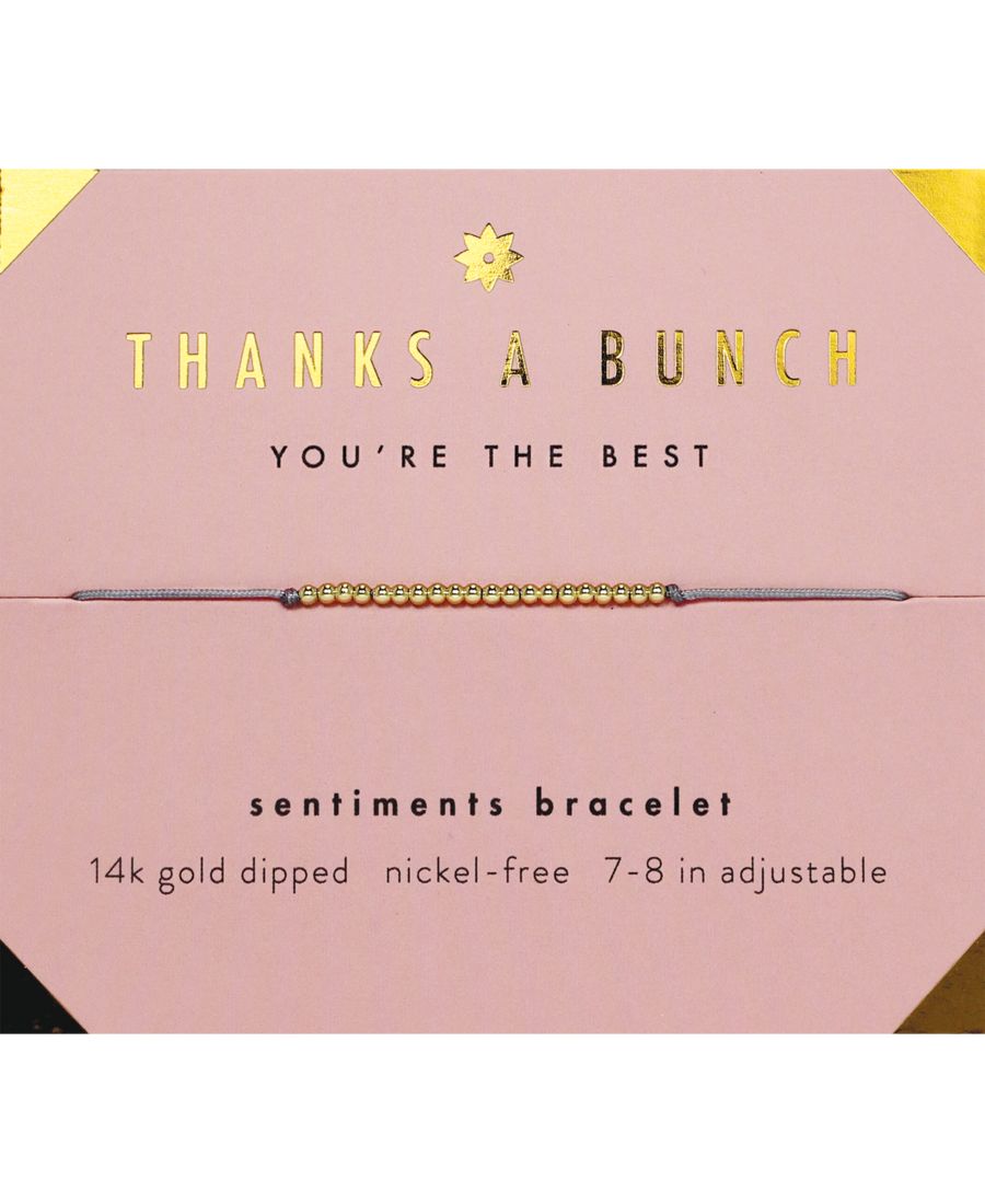 

Браслет с надписями - ЗОЛОТО - Спасибо LUCKY FEATHER, No Color