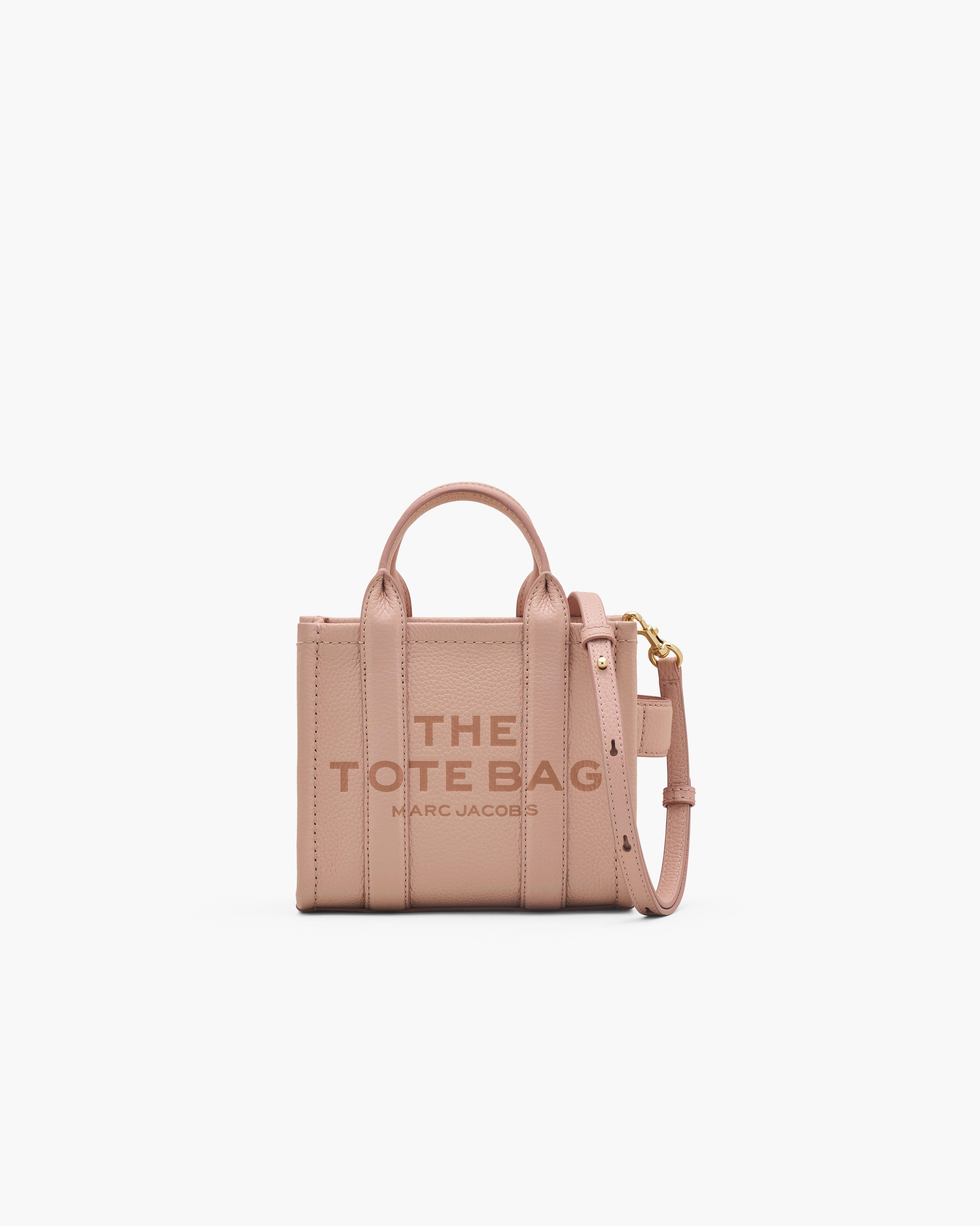 

Кожаная сумка-тоут через плечо Marc Jacobs, розовый